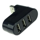 Creative 3-Port USB 2.0 180 Degree Rotatable Hub Splitter USB Data Transfer