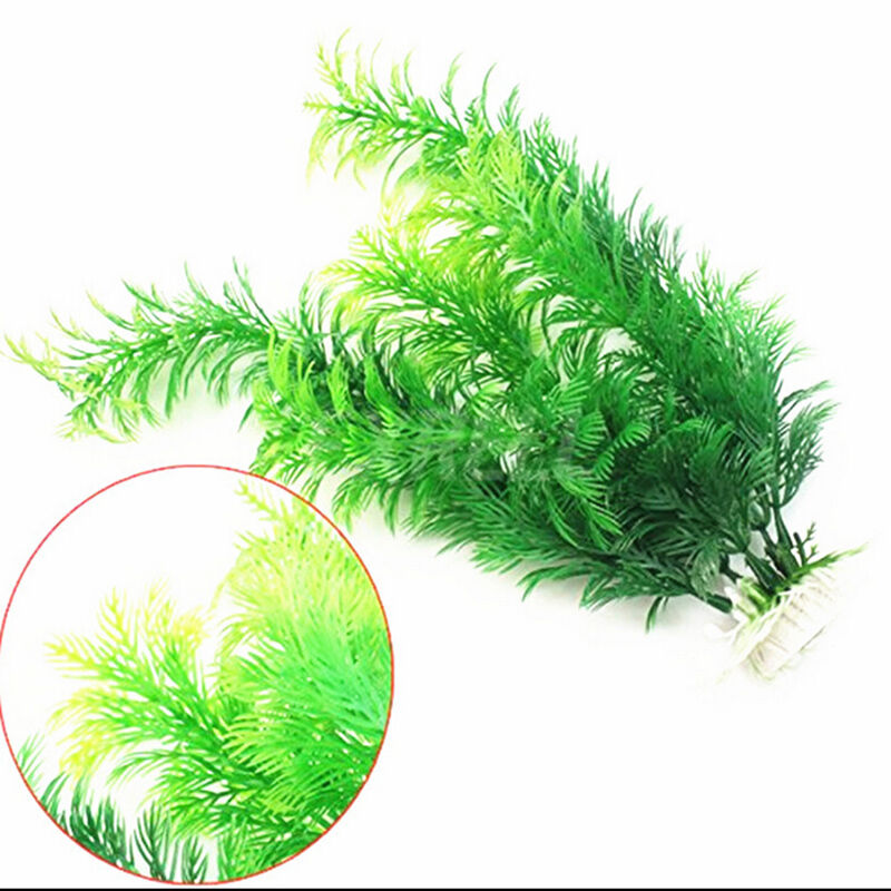 30cm High Artificial Fish Tank Water Plants Aquarium Decor Ornament Plastic ME