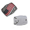Us Flag With Flower Belt Buckle suitable for 4cm wideth snap on beltB Hn