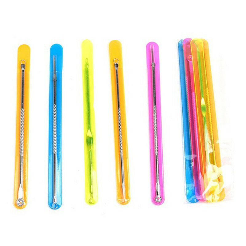 5x Blackhead Comedone Acne Blemish Remover Stainless Needles Remove Tool Kit Gw