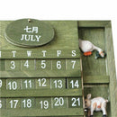 Retro rustic creative bilingual furniture Mediterranean can hang wood manua U3Z3