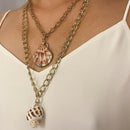 Multi Layer Beach Shell Conch Pendant Choker Necklace Women Bohemian Jewe  OZ