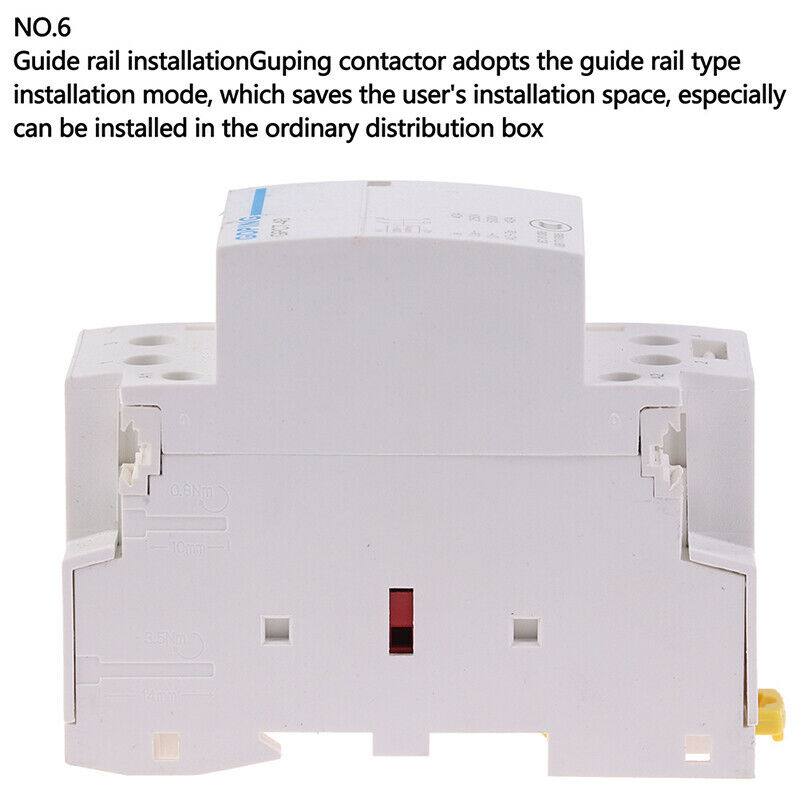 2P 40A 220V 50/60HZ Din rail Household ac contactor 2NO:0J Ew