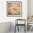 5D DIY Full Drill Diamond Painting Letter Embroidery Kit Bedroom Wall Decor