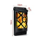 66LED Flame Light Solar Lights Outdoor Wall Lamp Fixture Outdoor Waterproof E9C7