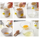 Egg Yolk Props Separator Creative Ceramic Cartoon Kitchen Gadget Sieve Tool