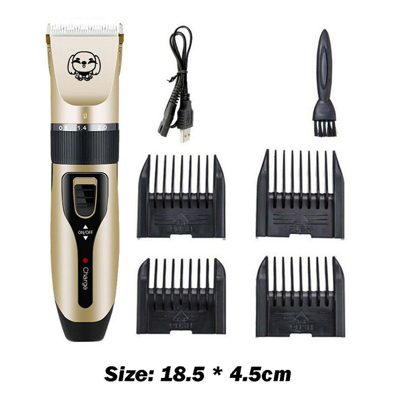 USB Rechargeable Pet Hair Clipper Cat Dog Hair Trimmer Grooming Shaver Set