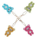 4pcs DIY Bear Full Drill Special Shaped Diamond Painting Keychains Pendant
