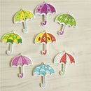 Pack of 50PCS Umbrella Buttons Random Color of Various Plain Round DIY 2 Ho