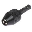 0.3-3.6mm Keyless Drill Chuck Screwdriver Impact Driver Adaptor 1/4" Sh %x