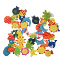 48pcs coloured wooden magnets drawing anime for children. M8V6