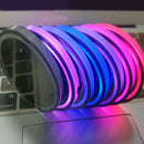 2PCS (7 Color) Car LED Colorful Water Coaster USB Charging Non-Slip Coast ITK