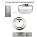 Household Durable Stainless Steel Metal Ashtray Holder Stand Ashtray & Lid