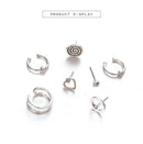 7pcs/Lots Boho Beach Retro Stud Clip Earrings Women Shell Ear Cuff Jewelry Gift