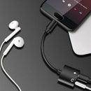 5X(2 in1 Type-C to 3.5mm Headphone Jack Adaptor/Connector Charger, Earphon P8P3)