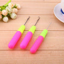 3pcs Mixed Steel Knitting Needles Crochet Hooks Template Kit Loom Tool