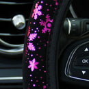 Universal Shiny Purple Snowflake Auto Car Steering Wheel Cover Non-slip Elas- OZ