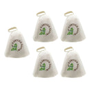 5xWool Hat For Sauna Banya Bath House Head Protection Embroidered Leaves