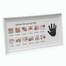 Cute Baby Photo Frame Diy Handprint 12 Months Photo Frame Baby Boy Girl One