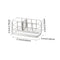 Smooth Kitchen Bathroom Drain Rack Toothpaste Home Stainless Steel Space Saving