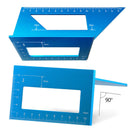 1X(Alloy Precision Woodworking Scribe Mark Measurement Tool Cross-Calibrati