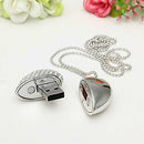 8GB USB 2.0 Memory Stick Data Memory Stick Flash Drive heart Pendant