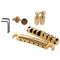 Durable Electric Guitar Roller Bridge Saddle Set 43MM 6 String Brass Slotted