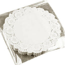 100 Pieces white Lace Round Doilies Cake Packaging Pads Wedding Tableware D