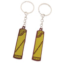 2 Pcs Guitar Keychain Key Chain Piano Key Chain Purse Bag Pendant C