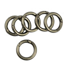 6pcs Alloy Round Circle Rings Spring Snap Hooks Clip For Handbag Strap