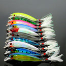 10x Set Minnow Fishing Lure 9cm8g Artificial Feather Crankbaits FishingTackle ME