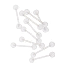 10pcs Acrylic Ball Labret Lip Tongue Bar Ring Barbell  Jewelry