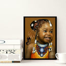5D DIY Full Drill Diamond Painting Little Girl Cross Stitch Embroidery Kit