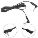 Dual 90degree 3.5mm male to male 4 pole 3 ring angled flat Audio Auxiliary C_kz