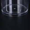1pc acrylic organizer box round container storage make up cotton pad bo Kw