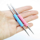 Stainless Steel Acne Needle Double-Headed Acne Needle Silicone Beauty Needl