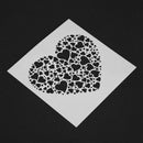 Plastic Cake Foam Spray Template Barista Stencils Decoration Tool Garland M I7N6