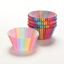 100X Colorful Rainbow Paper Cake Cupcake Liner Baking Muffin Cup Case for Party