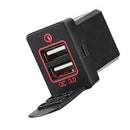 Qc3.0 12-24V Led Dual Port Usb Interface Charger Socket Power Adapter For T E5Z1