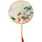Chinese Style Round Hand Held Folding Silk Fan For Wedding Event Party GiftsJ Bj