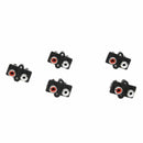 5 Pcs 2 RCA Female Outlet AV Concentric Socket Connector H7M4