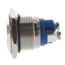 AC 250V 3A NO 16mm Metal Momentary Round Push Button Switch N.O. Normally O