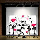 Happy Valentines Day Background Heart Photography Backdrop Wedding Decor A