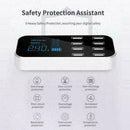 1Pc 8 Port Quick USB Charger 3.0 with LED Display Car Mobile USB Phone Char A2J1
