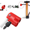 Bicycle bike cycle tyre tube replacement dual head air pump adapter valve M&E