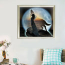 Cynthia and Wolf 5D Diamond DIY Painting Craft Kit Full Drill Home Decor