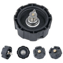 Outboard Engine Oil Tank Cap with Thread for Marine Fishing Boat Yacht Black