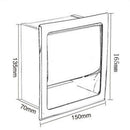 Stainless Steel Toilet Paper Holder Polished Chrome Wall Mounted Concealed