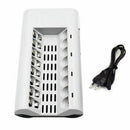 EU Plug 8 Slots Smart Charger AA AAA Ni-MH/ Ni-Cd Rechargeable Battery New