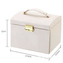 Casegrace Multi-Function Storage Box Leather Jewelry Organizer Multi-Layer